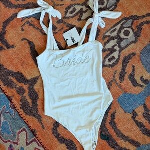 Beach Riot Bride one piece white swimsuit
